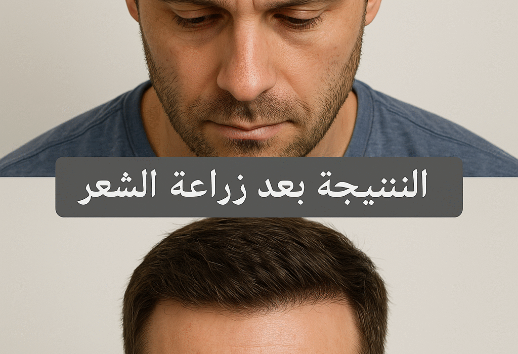 "Smiling man showing improved hair density after PRP hair treatment in Dubai clinic"