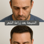 "Smiling man showing improved hair density after PRP hair treatment in Dubai clinic"