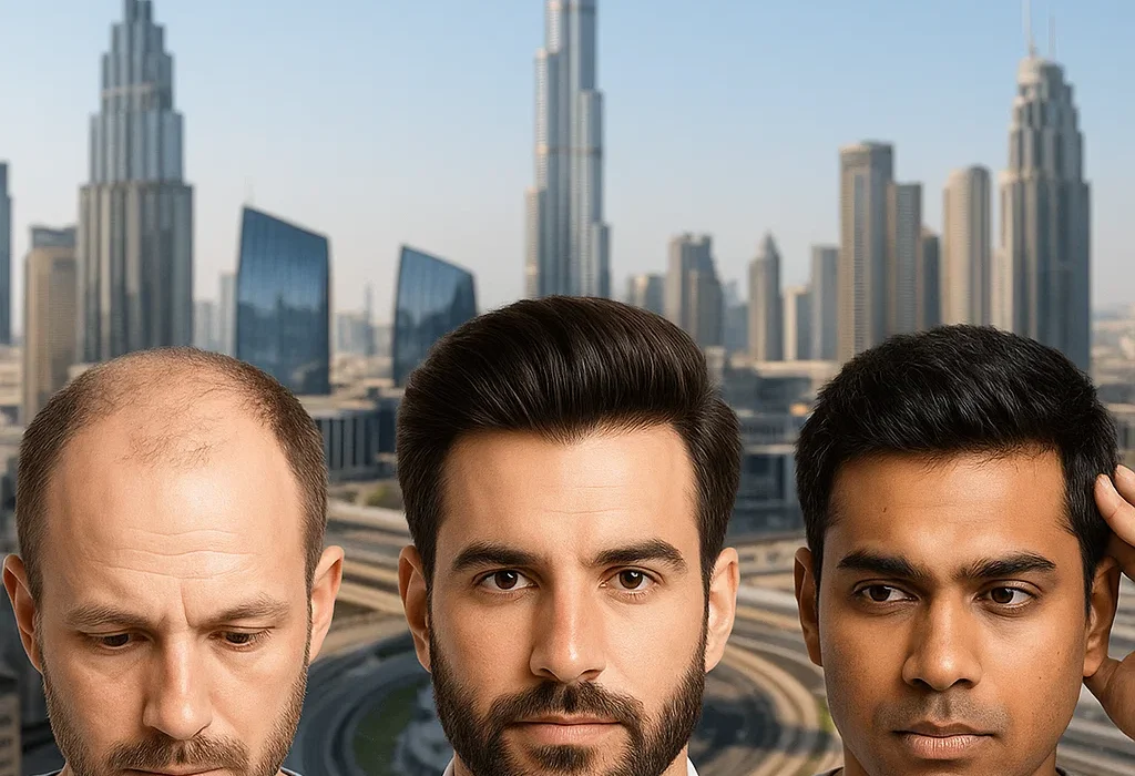 Result after 1 year from Global Hair Dubai clinic