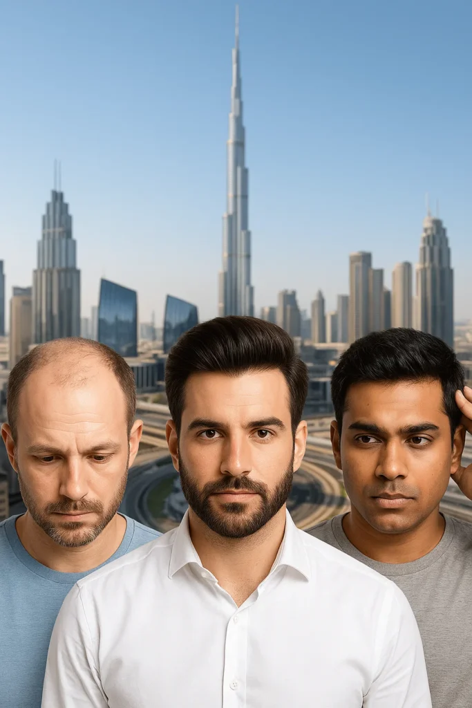 Result after 1 year from Global Hair Dubai clinic