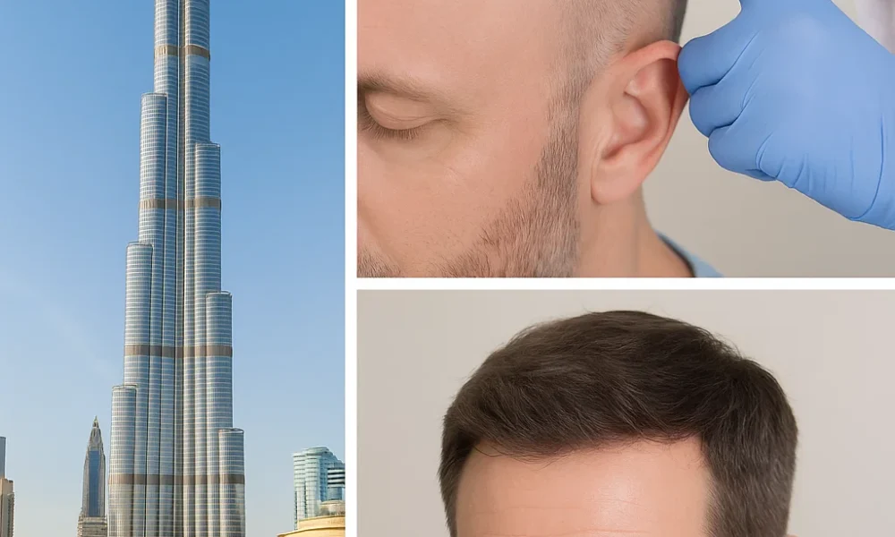 Real before and after results of hair transplant in Dubai using FUE and DHI techniques – 2025