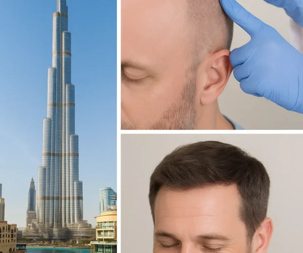 Real before and after results of hair transplant in Dubai using FUE and DHI techniques – 2025