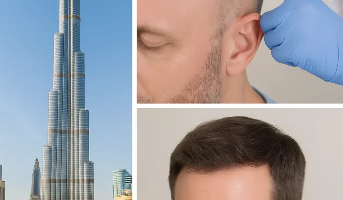 Real before and after results of hair transplant in Dubai using FUE and DHI techniques – 2025