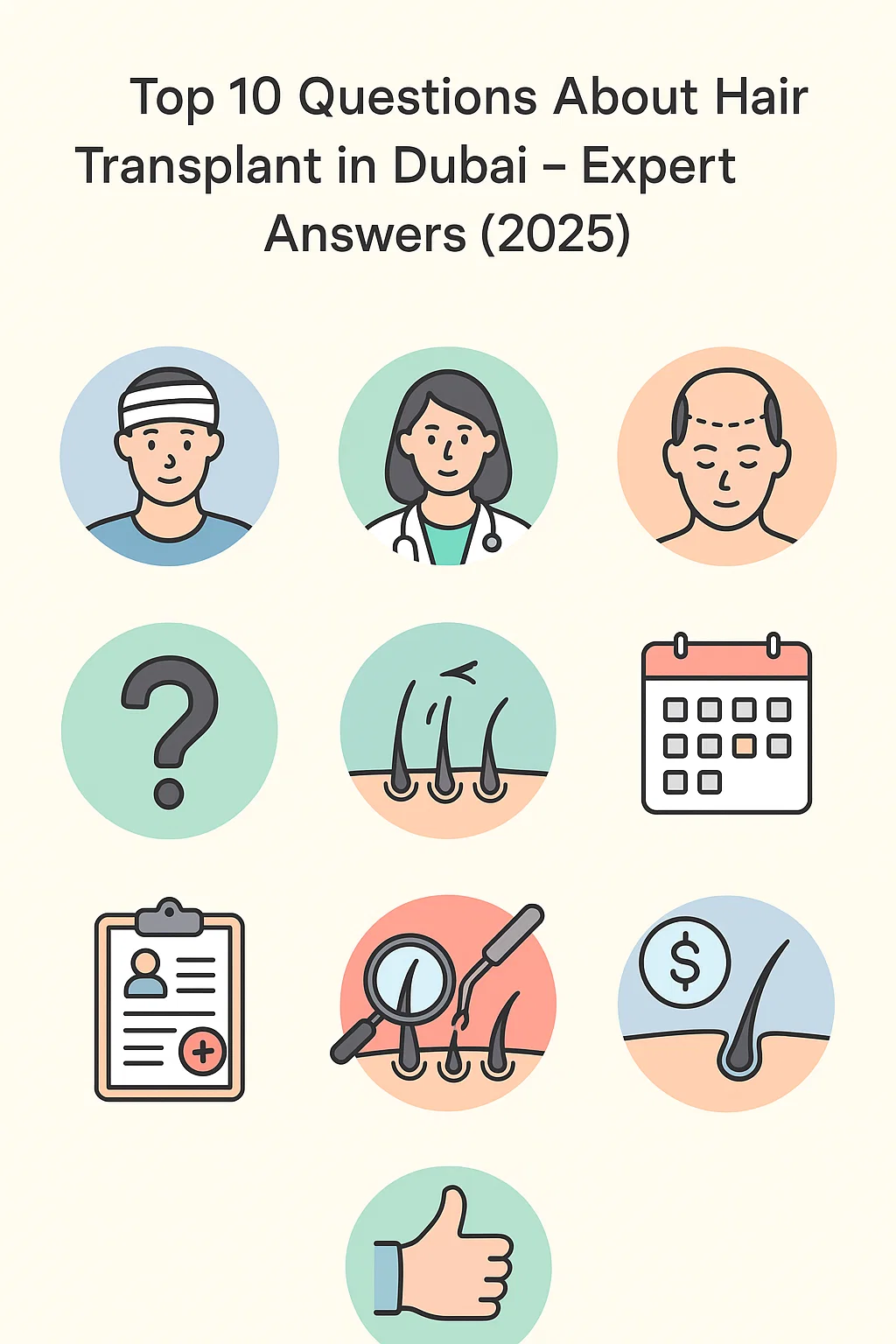 Hair transplant in Dubai - Expert answers to top 10 questions