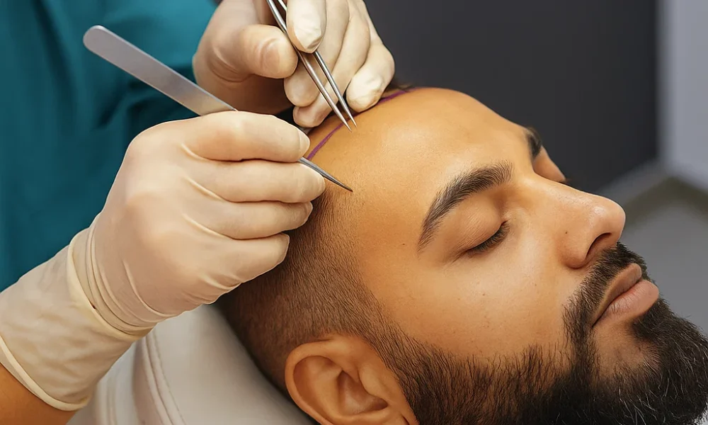 Hair transplant results timeline in Dubai