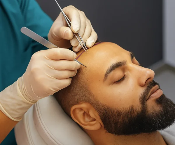 Hair transplant results timeline in Dubai
