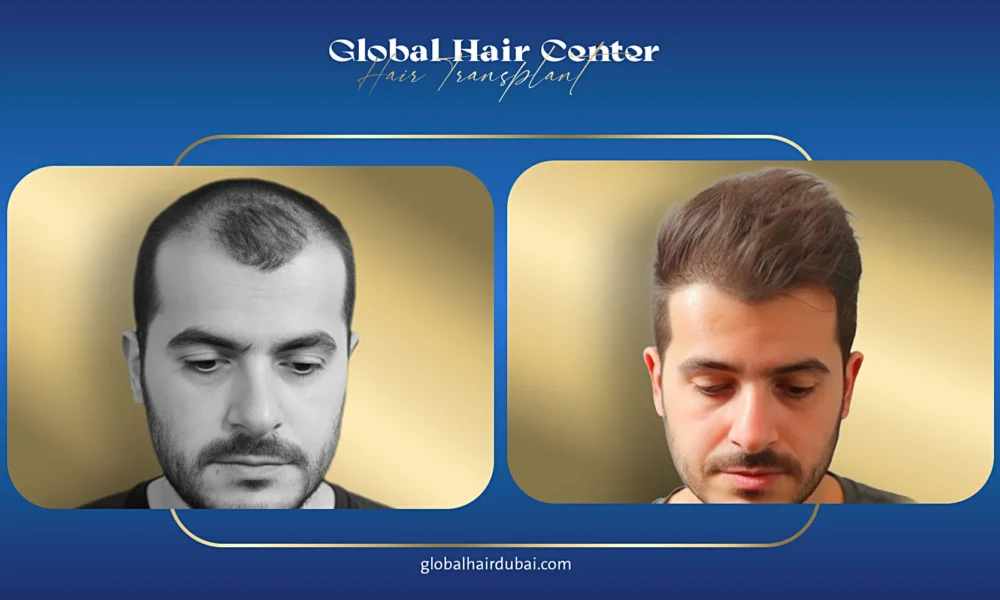 Hair transplant before and after Dubai